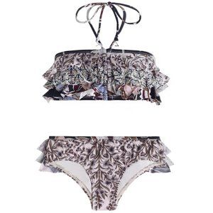 Zimmermann Henna Frill Bandeau Bikini NWT